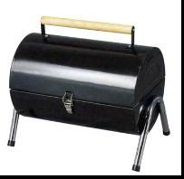 portable barrel charcoal grill