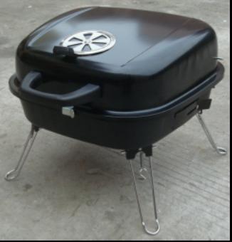 Portable square charcoal BBQ