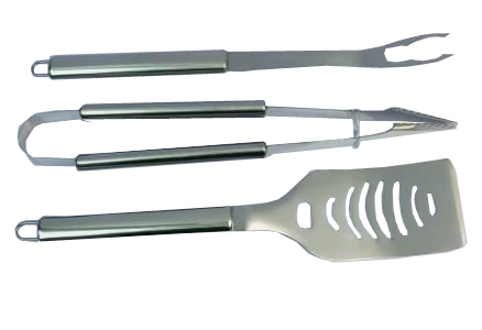 3 pcs S/S bbq tool set