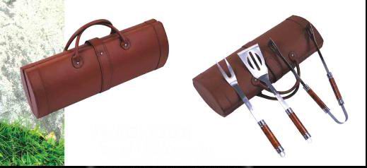 New rose wood bbq tool set