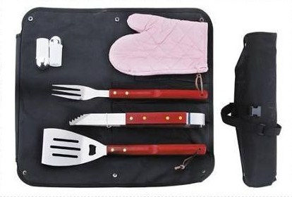 6pcs bbq tool in apron