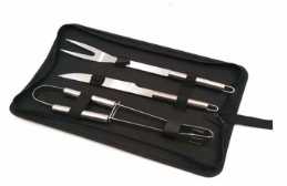 3 pcs grilling tool set in bag for promotion