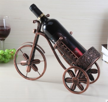 new  bicycle Style metal Red Wine Rack/shelf/holder